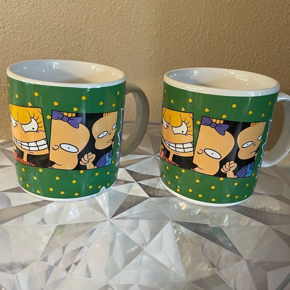 Nickelodeon 1997 Rug Rats Coffee Cups set of 2!